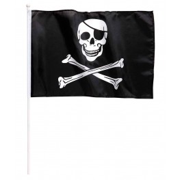 In the Breeze Smokin' Piraten-Flagge, bedruckt, 30,5 x 45,7 cm,  doppelseitige Ösen, Piratenboot-Flagge, 3714